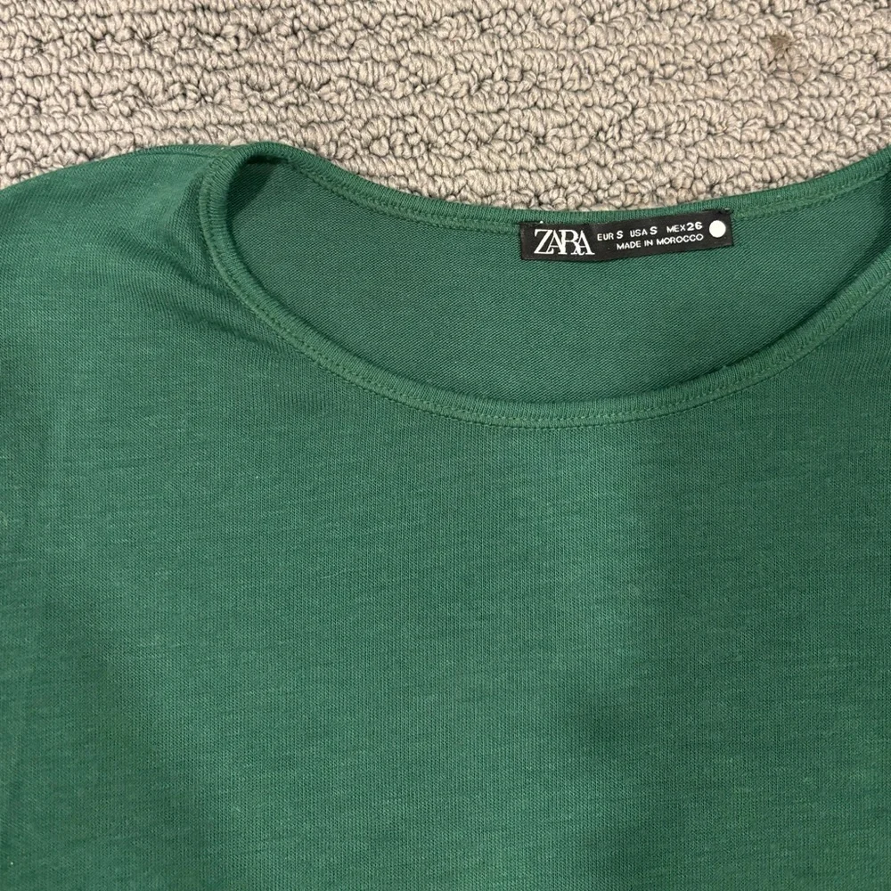 ZARA Long Sleeve Fitted in Emerald Green Size S - Picture 4 of 4